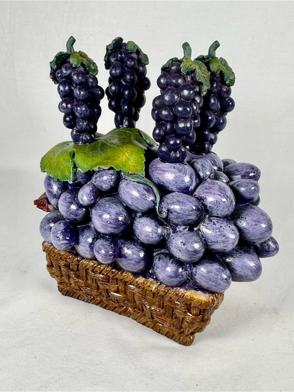 Grape Cheese & Butter Spreader Knife Set with Base, Farmhouse Decor